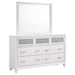 Randall - 7 Drawer Dresser With Mirror - White Furniture Max
