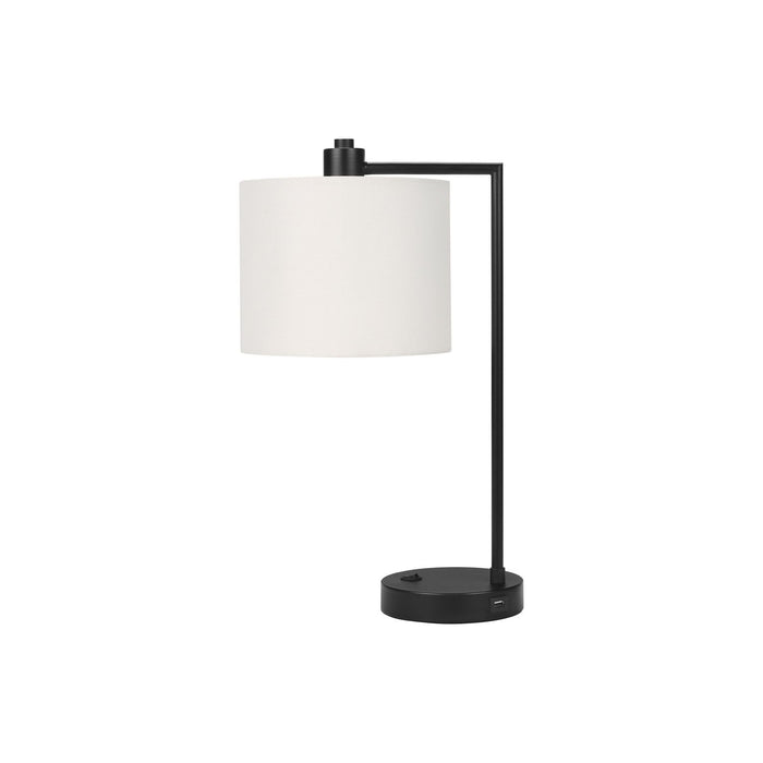 Lighting, Table Lamp, USB Port Included, Modern - Black / Cream 8th Street