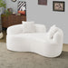 Modern Curved Loveseat Home Essentials