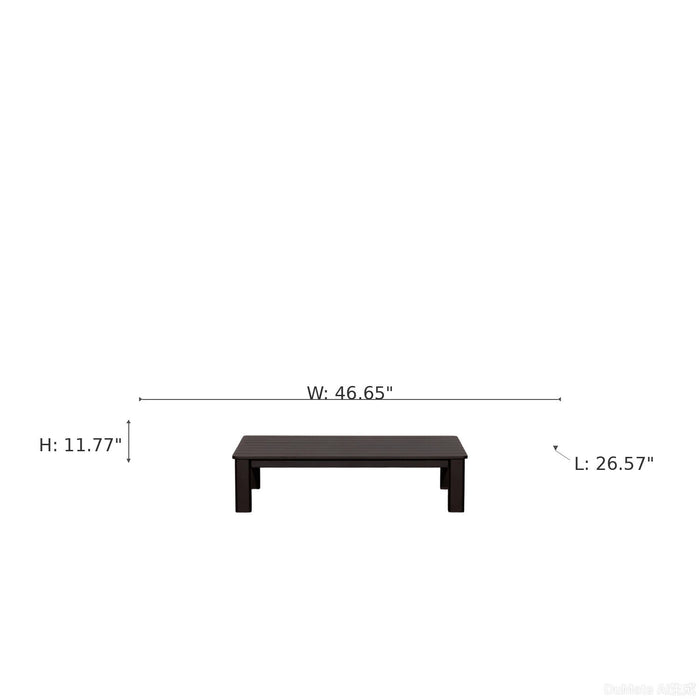 Verona - Coffee Table - Dark Espresso / Gray Home Essentials