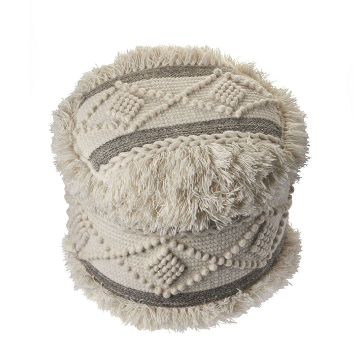 Wool Ottoman - Cream