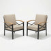 Outdoor Patio Armchair, All Weather (Set of 2) Home Essentials