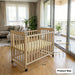 Portable Bedside Bassinet With 3 Heights, Mini Crib For Newborns - Natural Wood Home Essentials