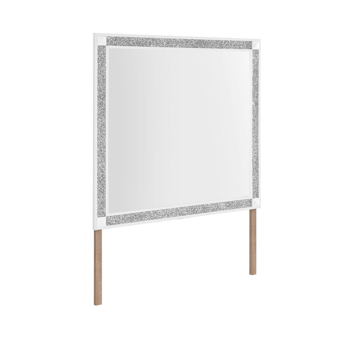 Soulmarie - Mirror, Connects To Dresser - White Global Furniture USA