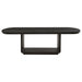 Bangor - Extension Dining Table With Pedestal Base - Black Furniture Max