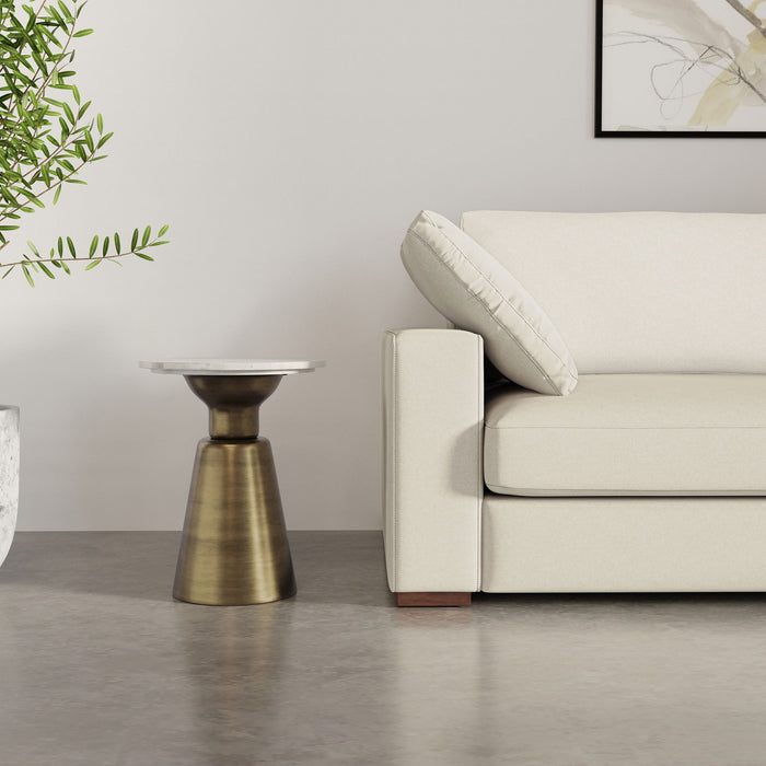 Leyla - Side Table - Antique Brass Simpli-Home