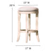Backless Swivel Stool With Upholstered Seat Home Essentials