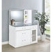Kerr - 2 Drawer Makeup Vanity Table With Mirror And Stool Furniture Max