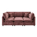 Modern Sectional Sofa U-Shaped With Movable Ottoman Storage Armrests And USB Ports Hearth and Haven