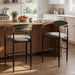 Upholstered Bar Stools (Set of 2) - Charcoal Noble House