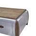 Brancaster - Coffee Table - Antique Oak & Aluminum ACME