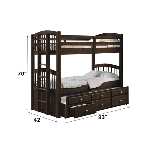 Micah - Bunk Bed & Trundle w/3 Drw ACME
