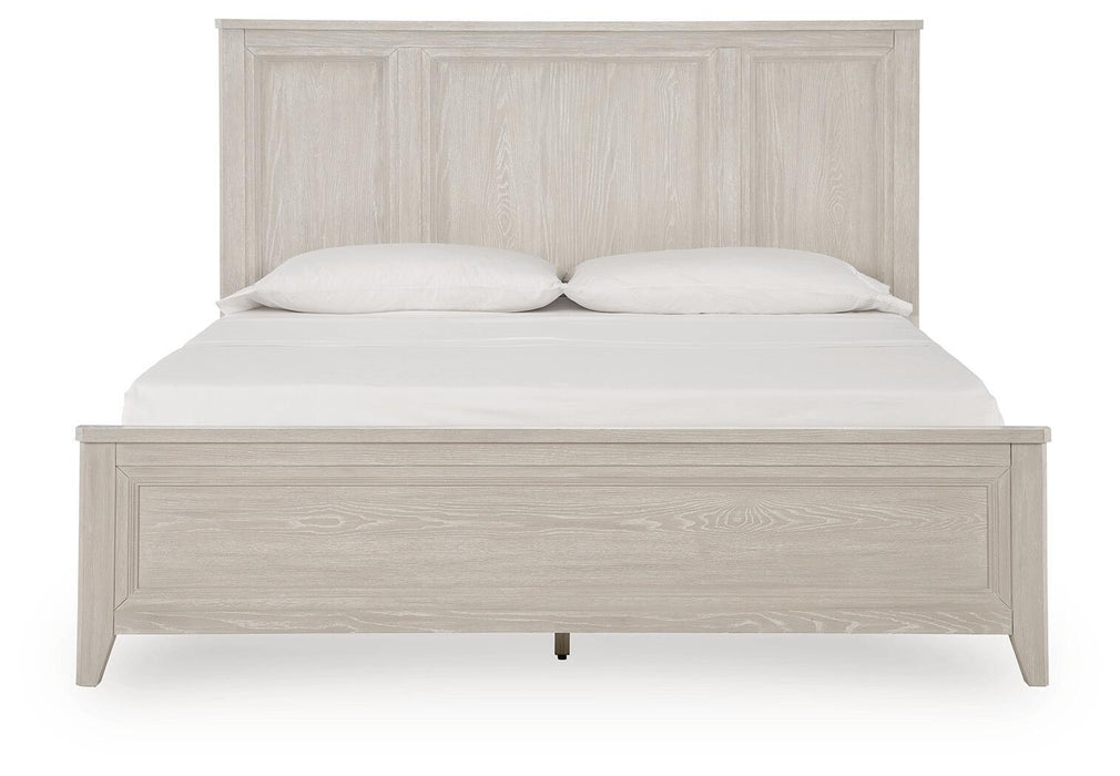 Darbonton - King Panel Storage Bed - Dove White Signature Design by Ashley®
