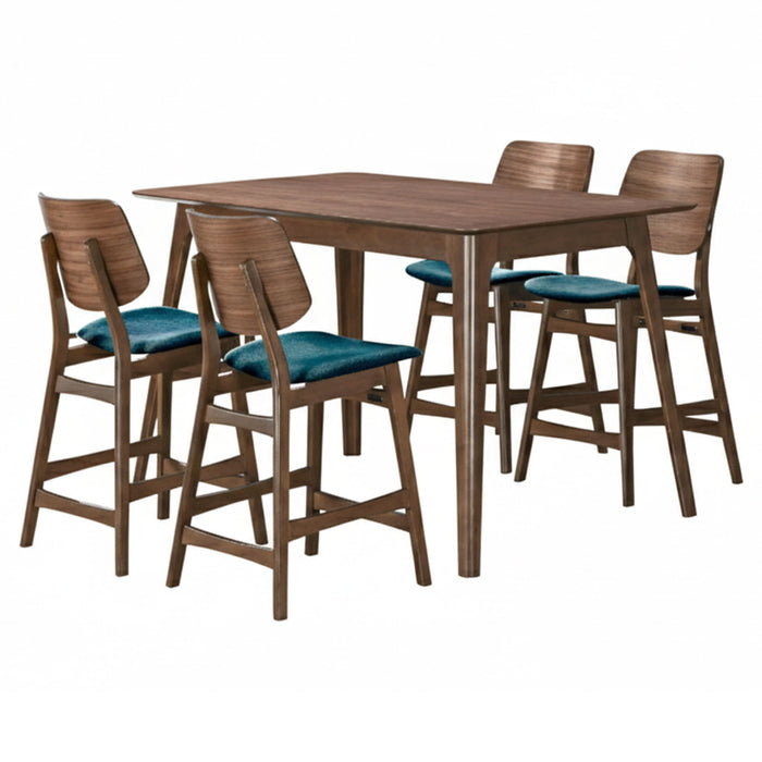 Oscar - Counter Table Set - Walnut New Classic