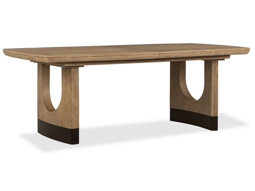 Tristan - Extendable Trestle Dining Table - Swiss Coffee Magnussen Furniture