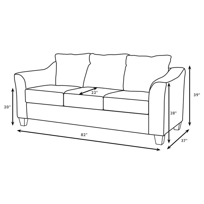 Ralston - Sofa With Accent Pillows - Gray Furniture Max