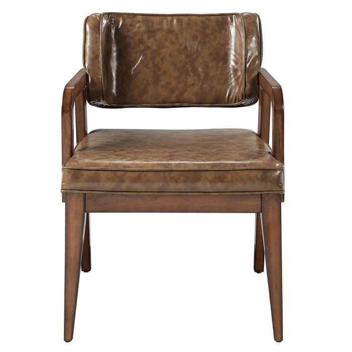 Harvey - Arm Chair (Set of 2) - Brown ACME