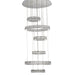 Michael Amini Lighting - Galaxy Modern 49" Crystal Chandelier - Chrome Michael Amini