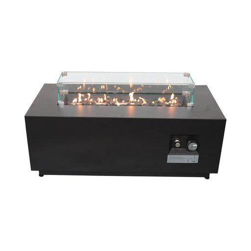 Outdoor Fire Pit Table With Lid, Fuel Versatility LSI Patio Furniture