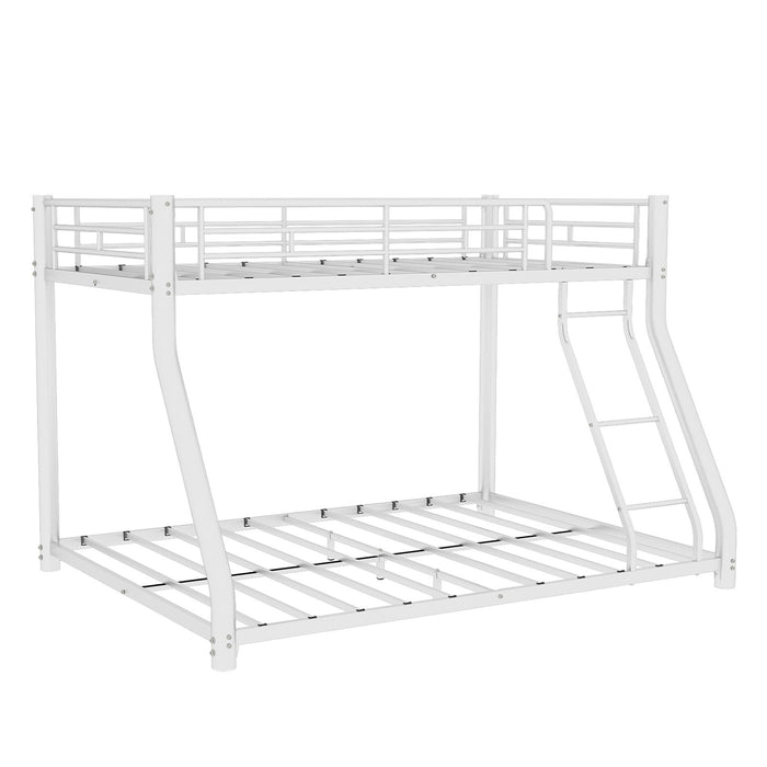 Twin Over Full Bunk Bed - White Home Essentials
