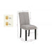 Upholstered Dining Room Kitchen Side Chairs (Set of 2) - Black / Gray Home Essentials