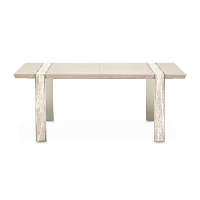 Lotus Bay - Narrow Rectangular Dining Table - Sand Michael Amini