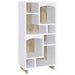 Geilys - 8 Shelf Bookcase With Arch Details - White Furniture Max