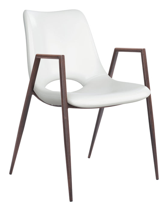 Desi - Dining Chair Walnut Legs (Set of 2) Zuo Modern