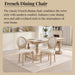 Upholstered With Round Back Dining Chairs (Set of 2) Home Essentials