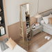 Swivel Jewelry Cabinet With Full Length Mirror Daily Nest