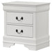 2 Drawer Nightstand - White Furniture Max