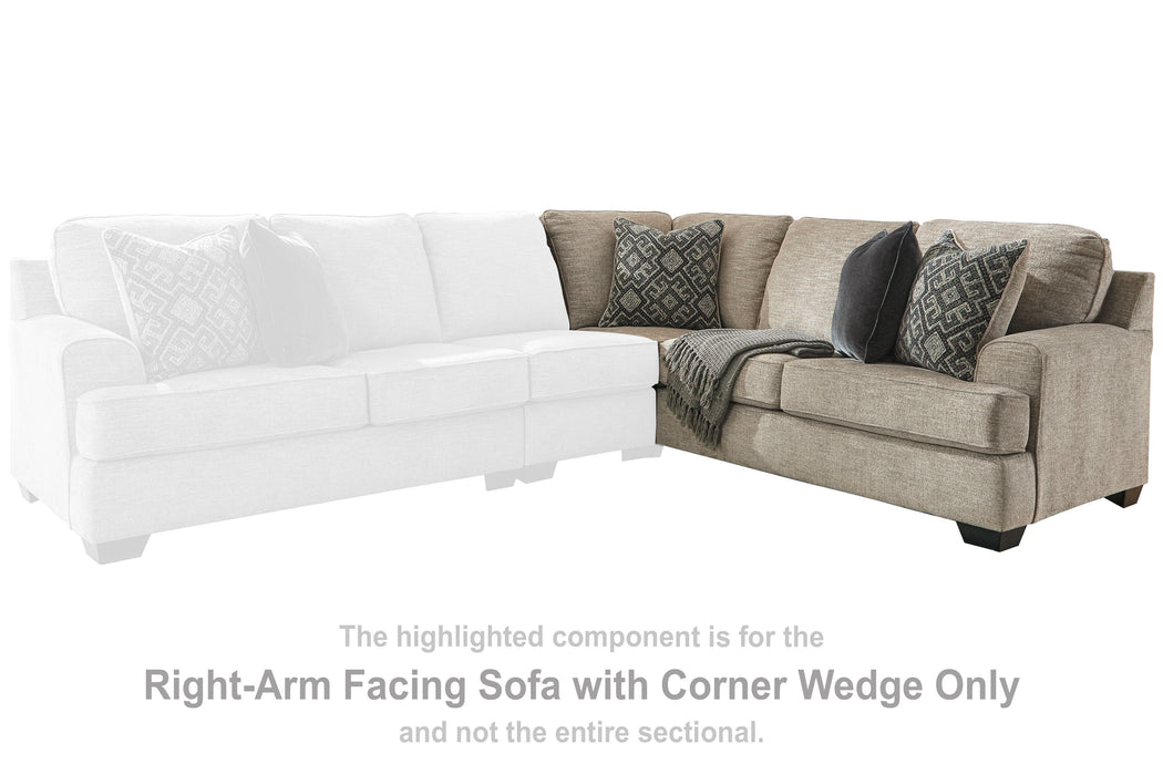 Bovarian - RAF Sofa w/Corner Wedge - Stone Signature Design by Ashley®
