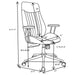 Hiram - Upholstered Adjustable Chair With High Back Support - Brown Furniture Max