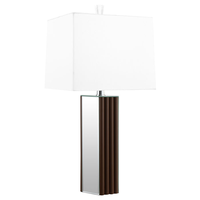 Echolls - Lamp With Scalloped Accents And Mirror Detail Furniture Max