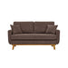 Upholstered Loveseat With Arms And Pillows Home Essentials