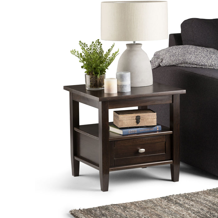 Warm Shaker - End Table - Tobacco Brown Simpli-Home