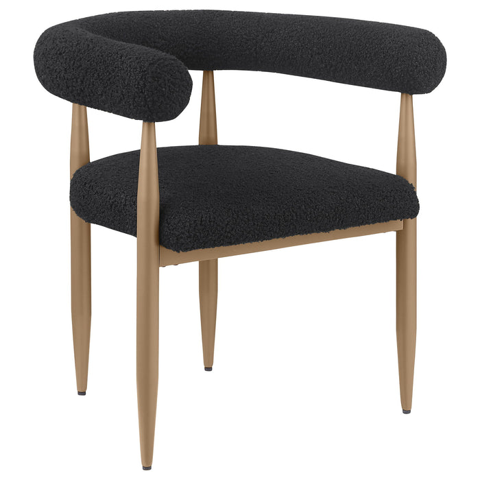 Crofton - Upholstered Dining Arm Chair (Set of 2) - Black Furniture Max