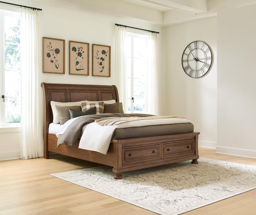Zackaryn - Sleigh Storage Bed Signature Design by Ashley®