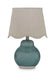 Byronburg - Ceramic Table Lamp - Blue / Beige Signature Design by Ashley®