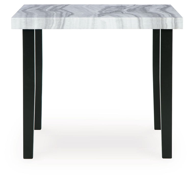 Mervannie - Square Dining Room Counter Table - Gray / Black Signature Design by Ashley®