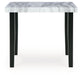Mervannie - Square Dining Room Counter Table - Gray / Black Signature Design by Ashley®