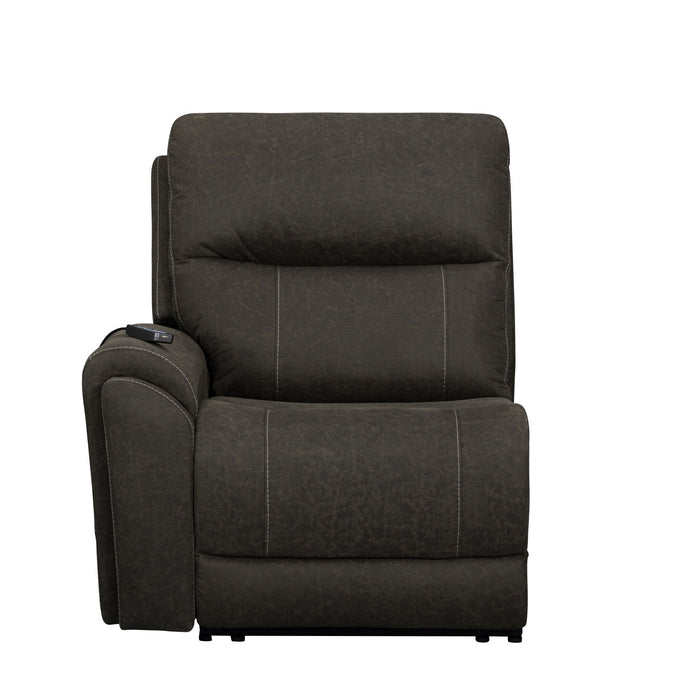 Gaia - LAF Recliner With Power Headrest, Footrest, Massage, Heat - Sable New Classic