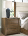 Marxmore - Three Drawer Night Stand - Brown Benchcraft®