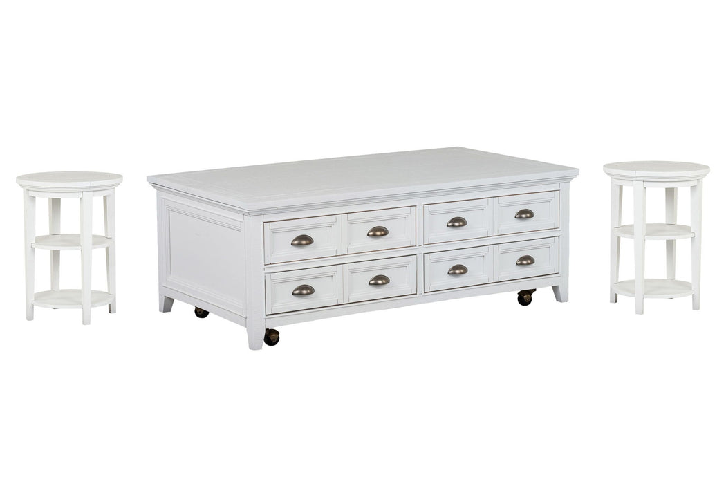Heron Cove - Lift Top Storage Cocktail Table Set Magnussen Furniture