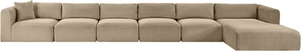 Shaggy - Fabric 6 Piece Modular Sectional With Chaise Meridian Furniture
