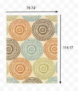 7' X 10' Indoor / Outdoor Area Rug - Beige