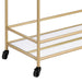 Kenda - Serving Cart - Clear Glass, Mirrored & Gold ACME