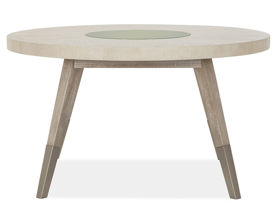 Lenox - Round Dining Table - Warm Silver Magnussen Furniture