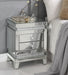 Lotus - Accent Table - Mirrored & Faux Ice Cube Crystals ACME