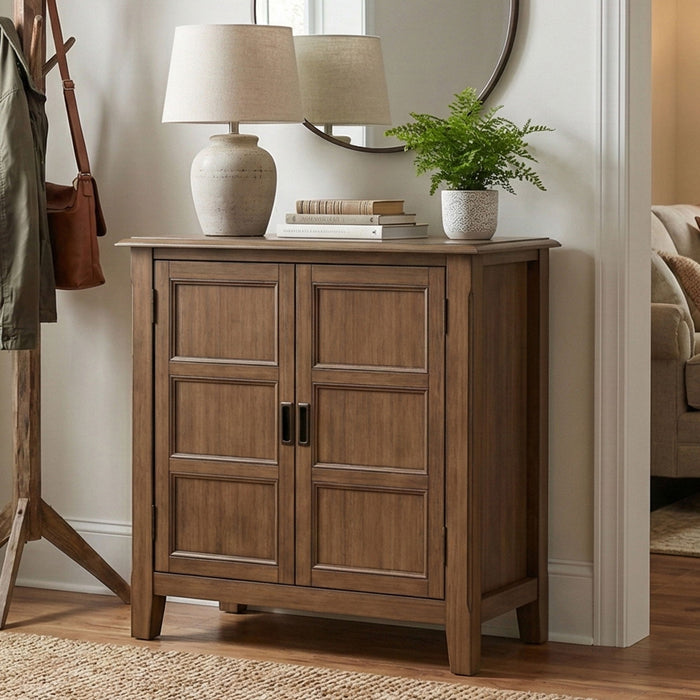 Burlington - Handcrafted Low Storage Cabinet Simpli-Home